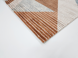 Geometric Blue Beige 441  Rug