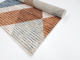 Geometric Blue Beige 441  Rug