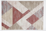 Geometric Brown Rose 441  Rug