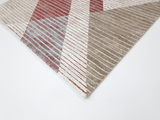 Geometric Brown Rose 441  Rug