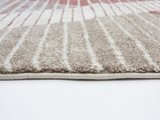 Geometric Brown Rose 441  Rug