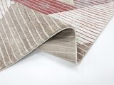 Geometric Brown Rose 441  Rug