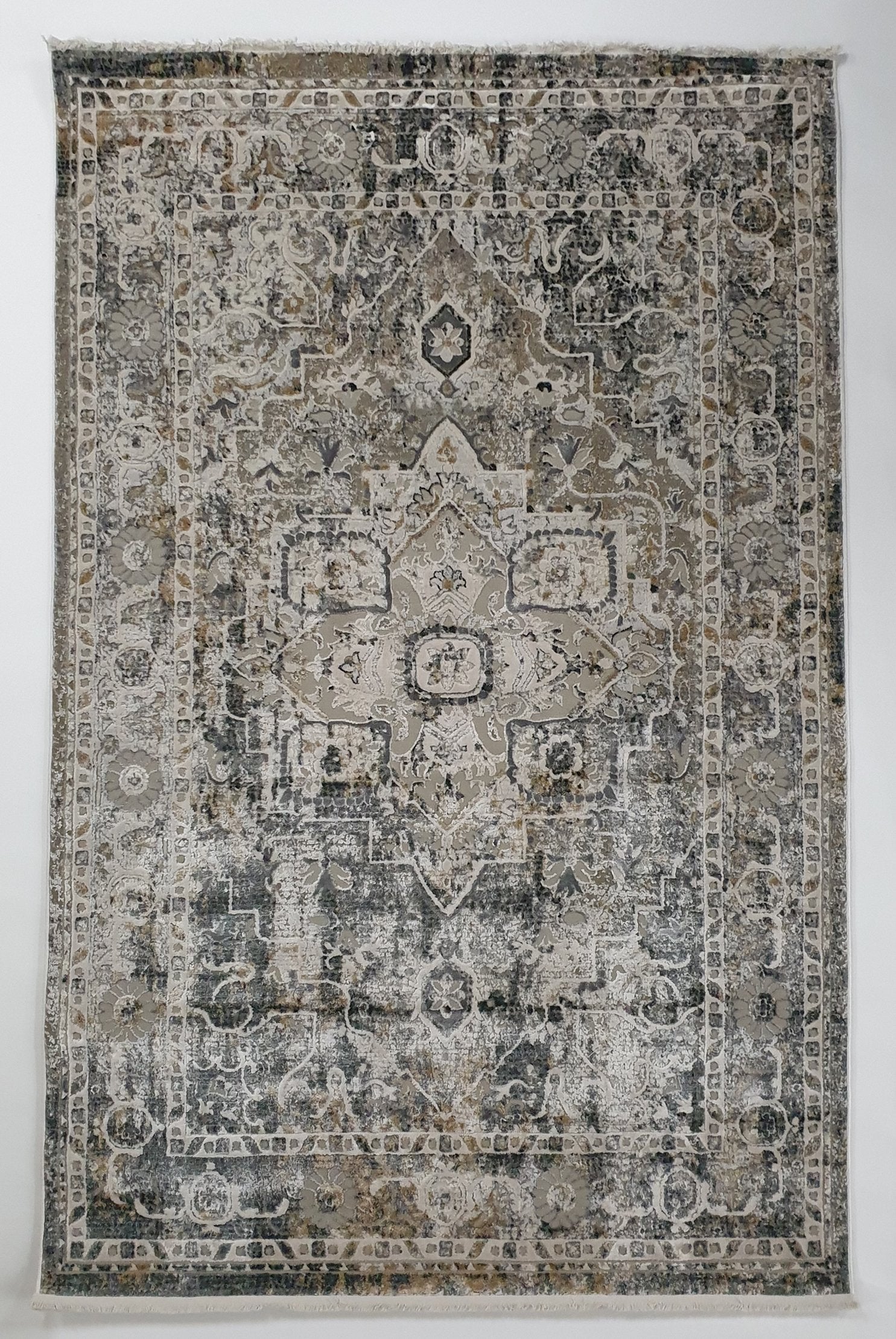Beige Blue Vintage Rug by RugsAU