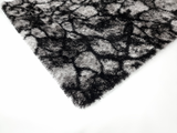 Posh White Black Grey 024 Shaggy Rug