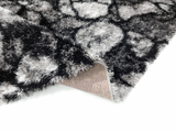 Posh White Black Grey 024 Shaggy Rug