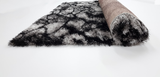 Posh White Black Grey 024 Shaggy Rug