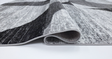 ALEXA Geometric080 Black Grey Rug