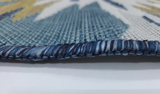Blue Floral  Outdoor 1137  Rug