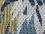 Blue Floral  Outdoor 1137  Rug