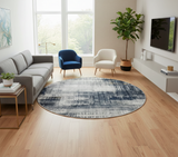 Mirage Geometric GRAY 792 A (Round)  Rug