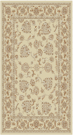 Flower traditional 694 Cream Rug