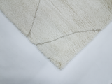 Geometric  Cream Idea Shag Rug 541
