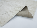 Geometric  Cream Idea Shag Rug 541