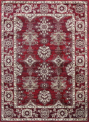 Red Traditional  Pattern 6890 RED/CREAM