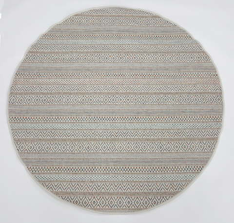 Byron 3820 M.ORANGE AQUA Cream L.Beige Outdoor Rug
