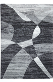 ALEXA Geometric 076 Black Grey Rug