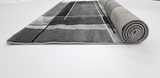 Geometric Grey Black White 555 BONITA Rug