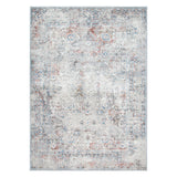 Contemporary Grey Red Expressions 10 Rug