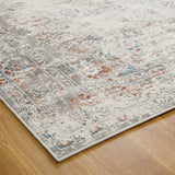 Contemporary Grey Red Expressions 10 Rug