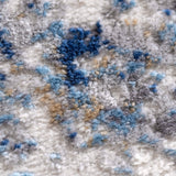 Blue Grey Abstract Rug 11