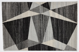 Geometrci Grey 186 Frisee Rug