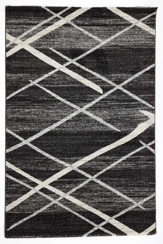 Black Grey 403 Frisee Rug