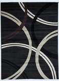 ALEXA Geometric 815 FUME BLACK Rug - RugsAU