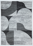 ALEXA Geometric080 Black Grey Rug