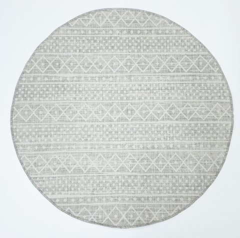 Outdoor Grey Tribal 1153 LUSH  Rug