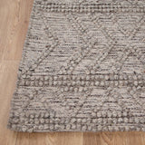 Awassi Tribal Grey Wool Rug