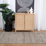 Awassi Tribal Grey Wool Rug