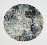 Mirage Geometric 526  GREY Rug (Round)