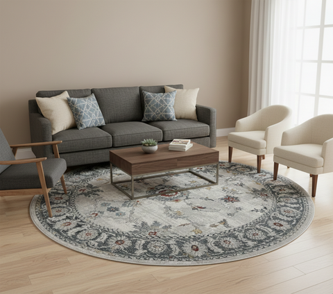 Mirage 542 B CREAM (Round) Rug