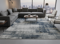 Mirage Modern Grey Navy 792 A Grey Rg - RugsAU
