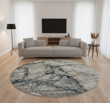 Mirage Blue Cream 527 (Round) Rug