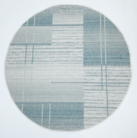 Blue Green Outdoor 1145 Rug (Round)