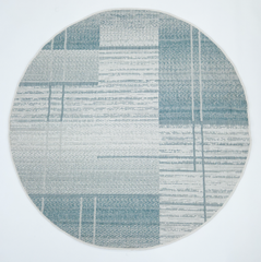 Blue Green Outdoor 1145 Rug (Round)