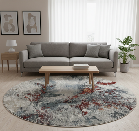 Mirage 553 B CREAM Rug (Round)