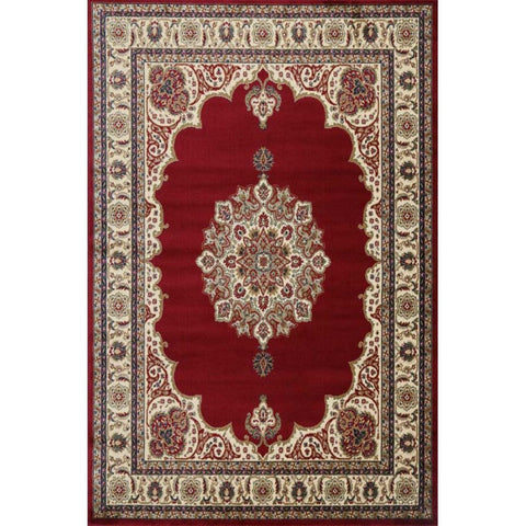 Medallion  Red Traditional  KERMAN 153  Rug