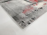 Grey Red Modern 195 Melih Rug