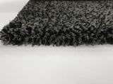 Sophia Grey Black 4322 Shag Rug