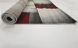 Grey Red 678 Rug