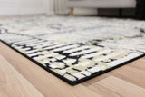 Sterling Washed Out Rug 7 Blac - RugsAU