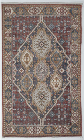 Athena Aztec  Rose Blue 9039  Rug