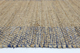 Blue Border Jute Mahal Rug - RugsAU