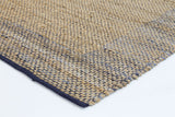 Blue Border Jute Mahal Rug - RugsAU