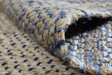 Blue Border Jute Mahal Rug - RugsAU