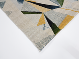 Geometric Blue Yellow  225 BONITA Rug