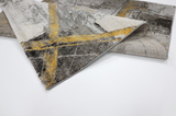 Grey Yellow Triangle  233 BONITA Rug