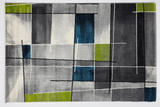 Geometric Grey Green 555 BONITA Rug